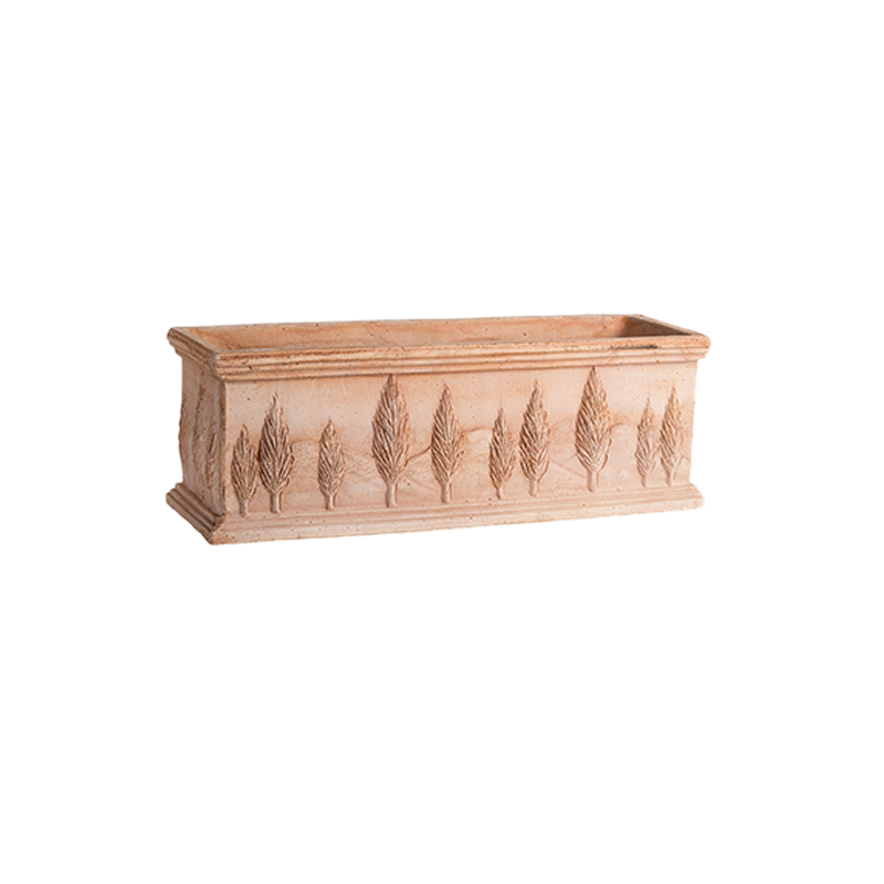 Cassetta Cipressi Terracotta Oasi Classica | Degrea: Produzione di vasi in terracotta