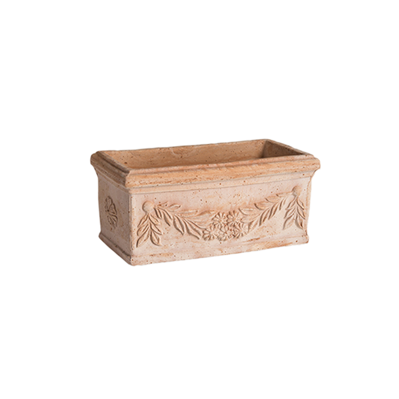 Cassetta Festonata Terracotta Oasi Classica | Degrea: Produzione di vasi in terracotta