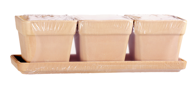 Kit Vaso Quadro Terracotta Arena | Degrea: Produzione di vasi in terracotta