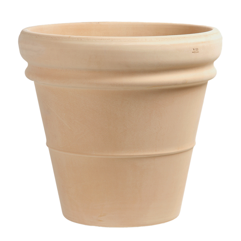 Vaso Doppio Bordo Terracotta Arena | Degrea: Produzione di vasi in terracotta