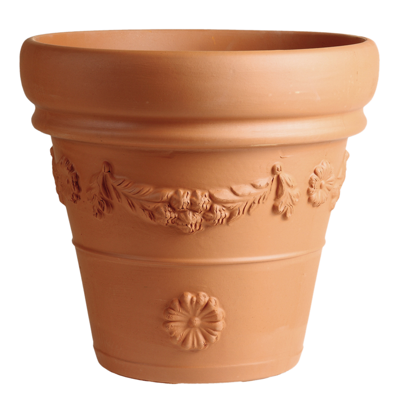 Vaso Festonato Terracotta Classica | Degrea: Produzione di vasi in terracotta