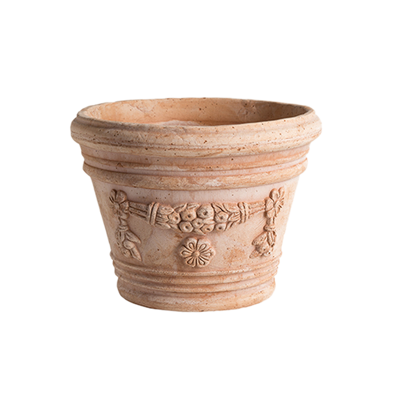 Vaso Liberty Festonato Terracotta Oasi Classica | Degrea: Produzione di vasi in terracotta